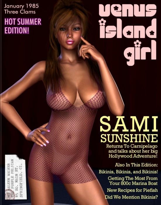 Venus Island Girl Cover - January 1985 - Sami Sunshine