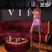 Emie at the Flukes VIP Lounge