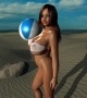 Nina at Carnopolis Beach - Lifeguard Tease V